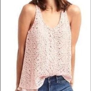 GAP crochet lace scoop tank.  New with tags.